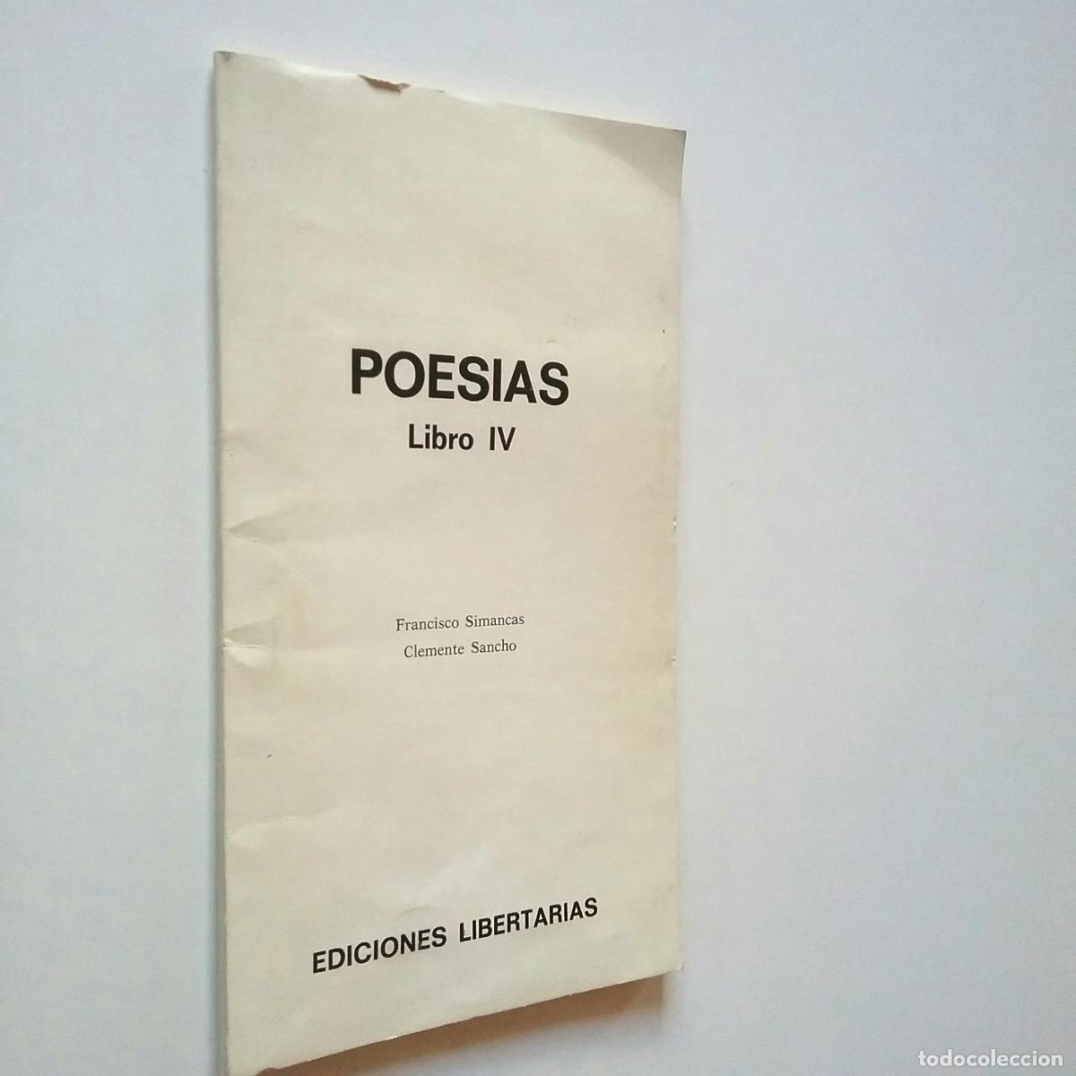 Libros: Francisco Simancas - Clemente Sancho - Poes&iacute;as. Libro IV - Foto 1