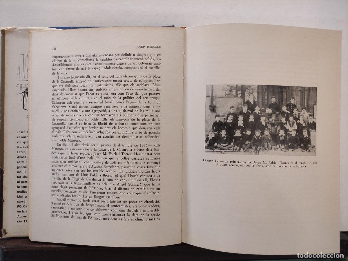 Libros: JOSEP MARIA FOLCH I TORRES - JOSEP MIRACLE - Foto 3