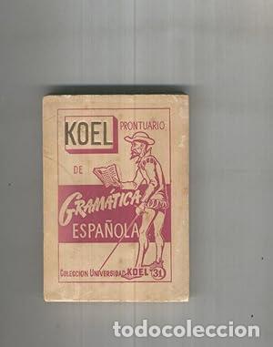 Libros: Prontuario de Gramatica Espa&ntilde;ola - Foto 1