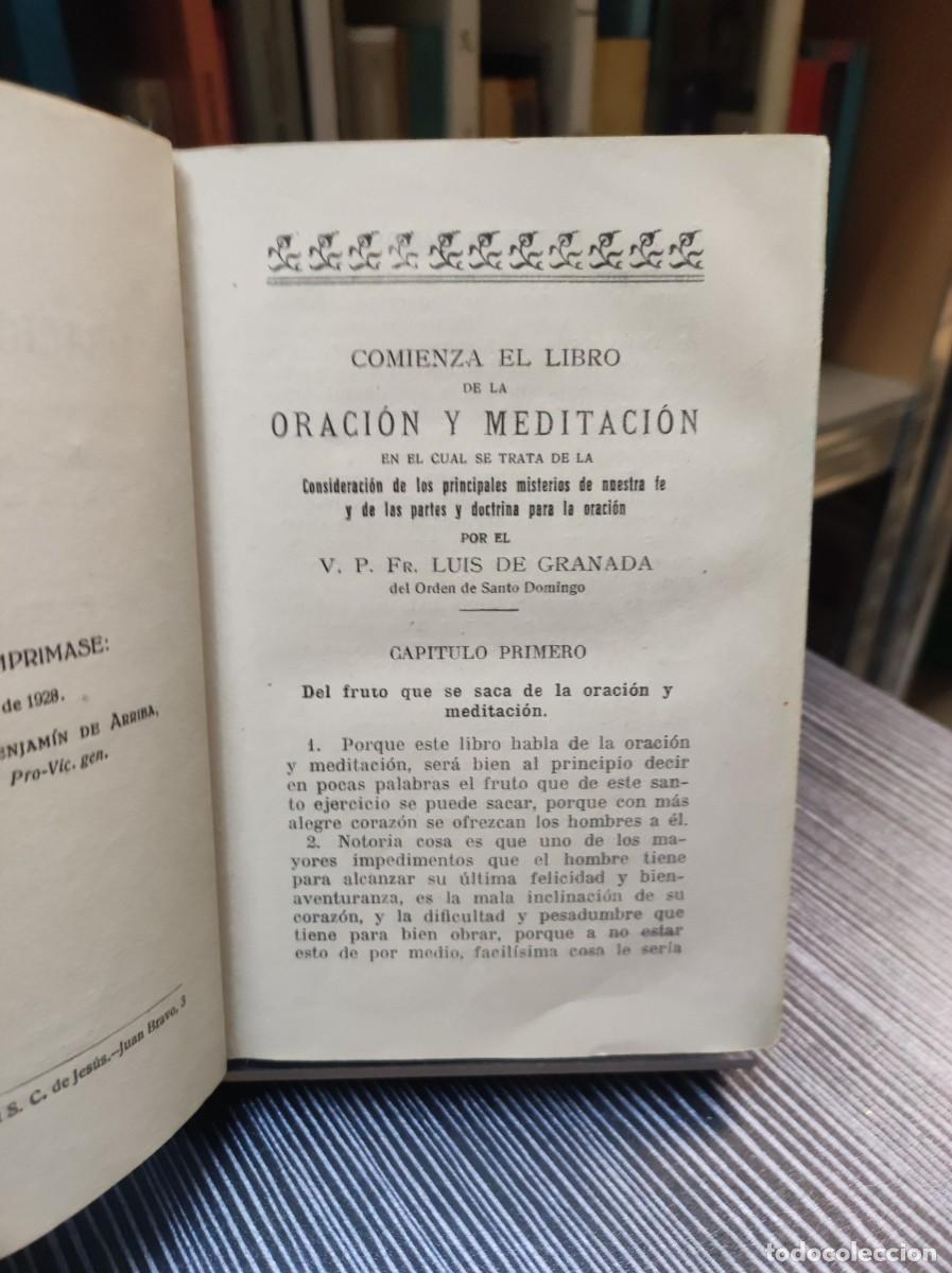 Libros: ORACION Y MEDITACION FRAY LUIS DE GRANADA - Foto 2