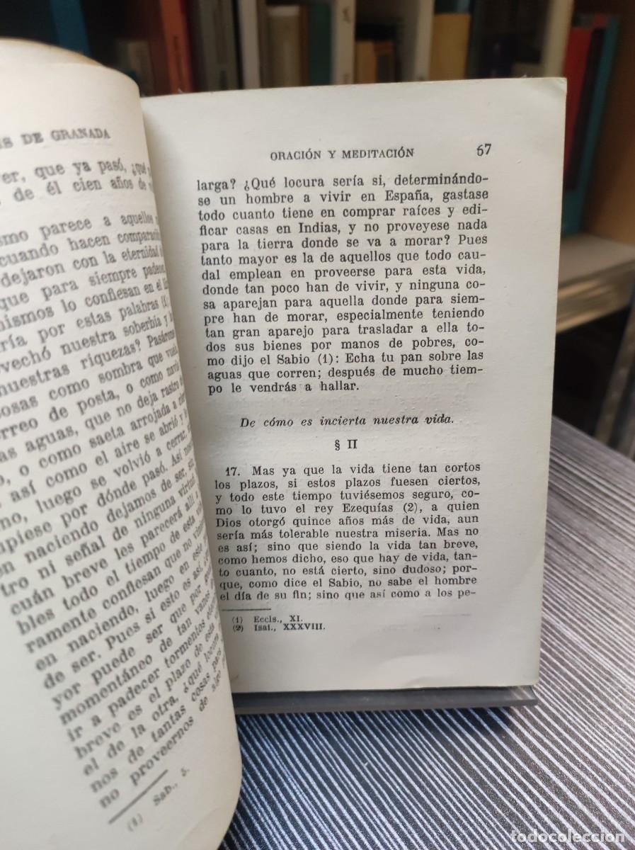Libros: ORACION Y MEDITACION FRAY LUIS DE GRANADA - Foto 5