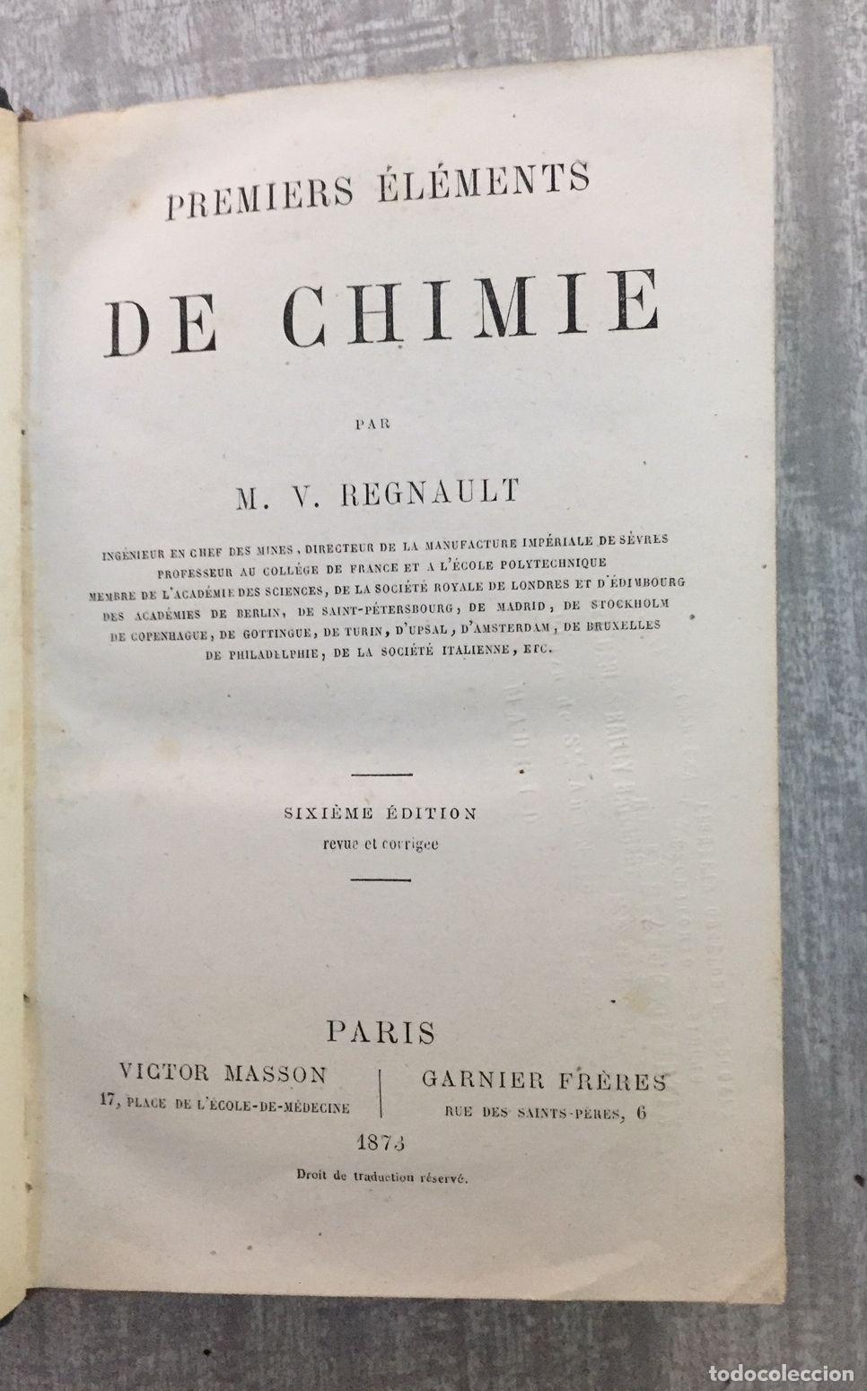 Libros: PREMIERS ELEMENTS DE CHIMIE - Foto 2