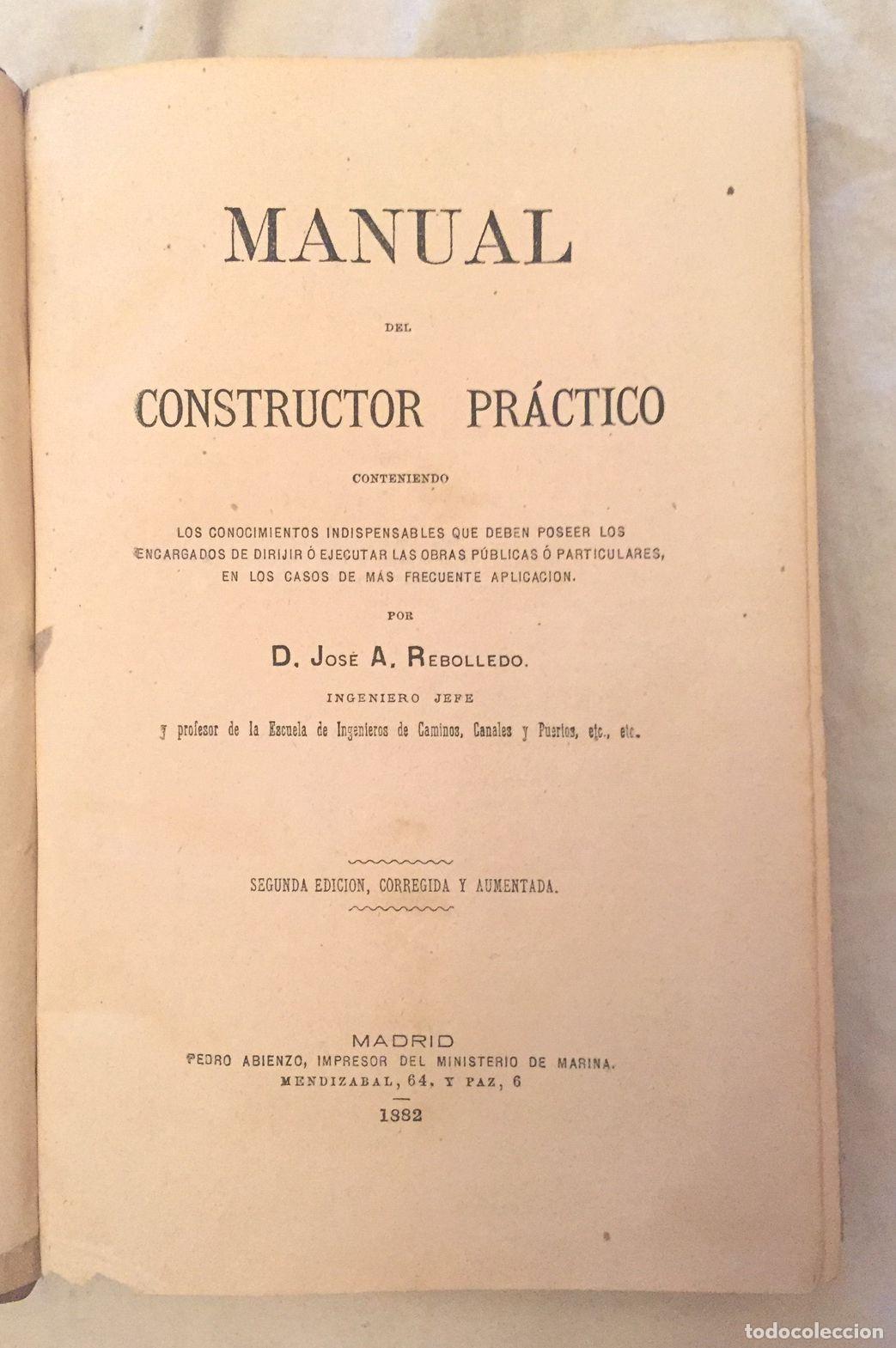 Libros: MANUAL DEL CONSTRUCTOR PRACTICO - Foto 2
