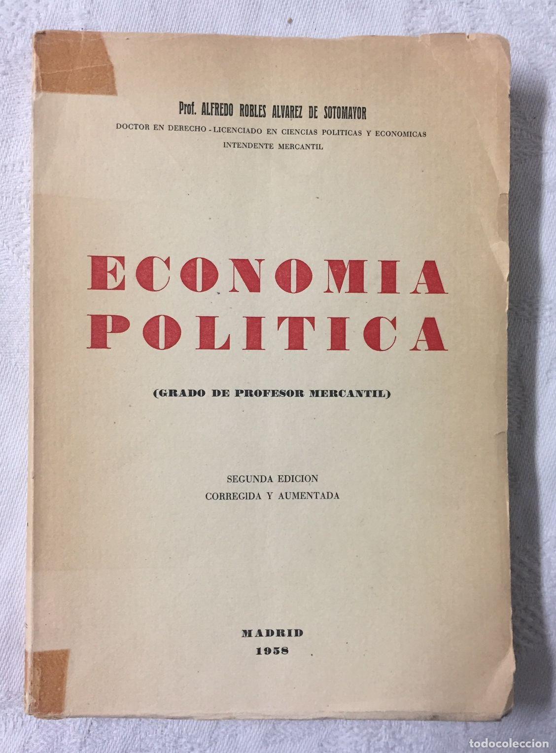 Libri di seconda mano: ECONOMIA POLITICA (grado de profesor mercantil)
