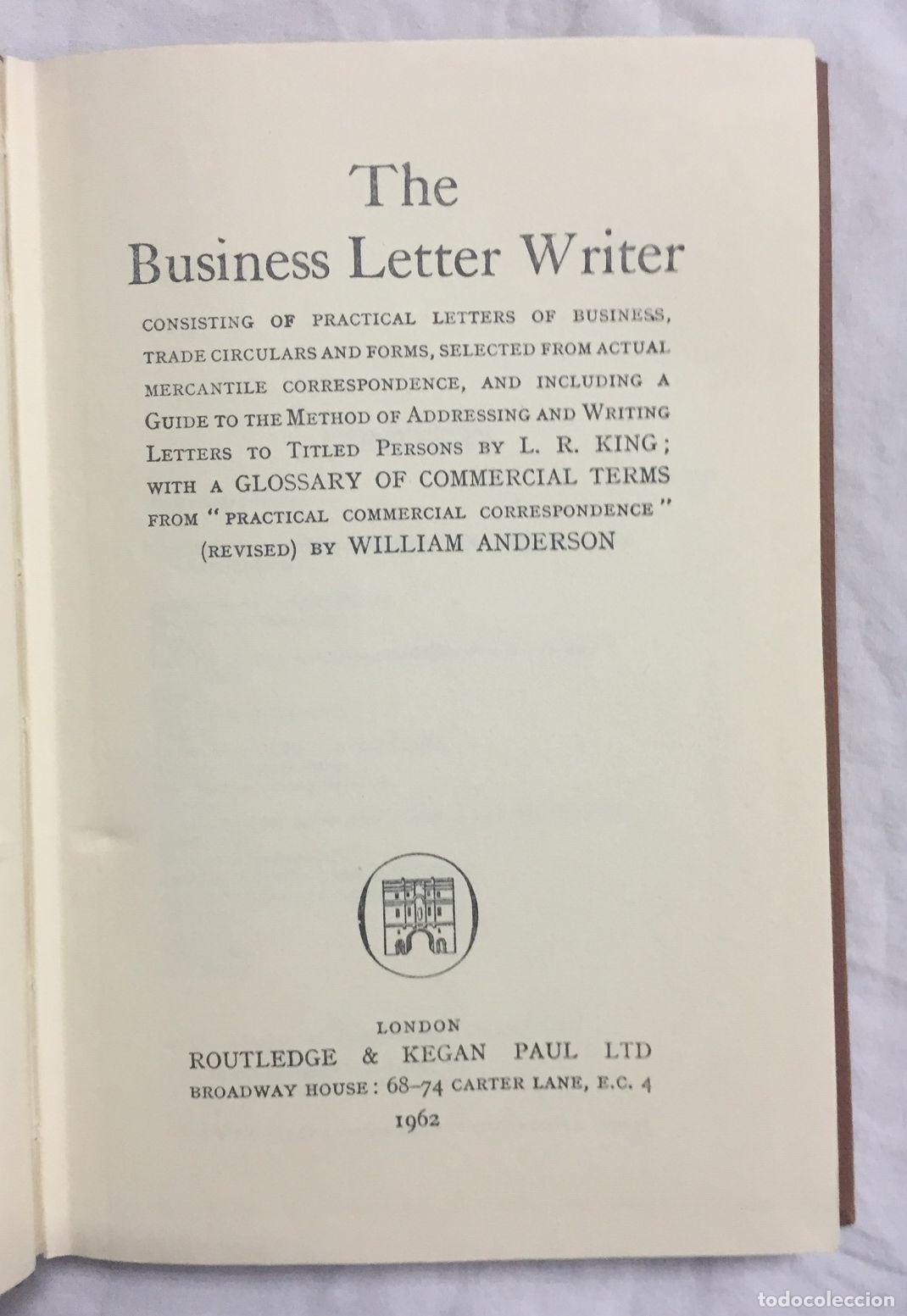 Libros: THE BUSINESS LETTER WRITER - Foto 2