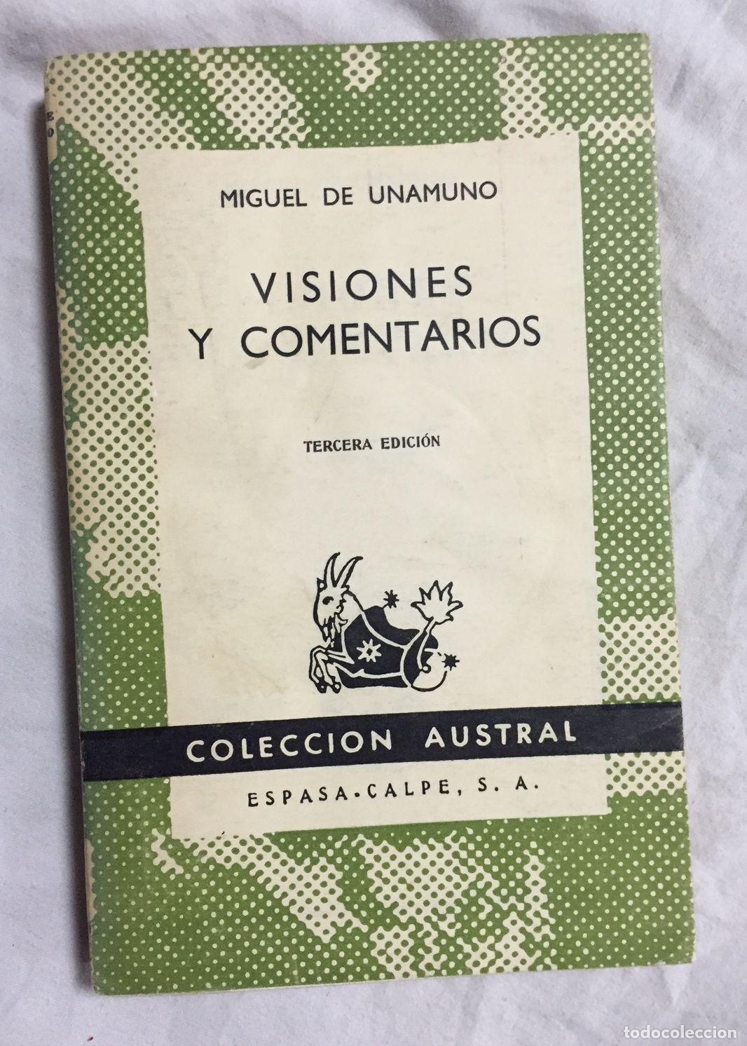 Libros: VISIONES Y COMENTARIOS. Col. Auatral n&ordm;900 - Foto 1