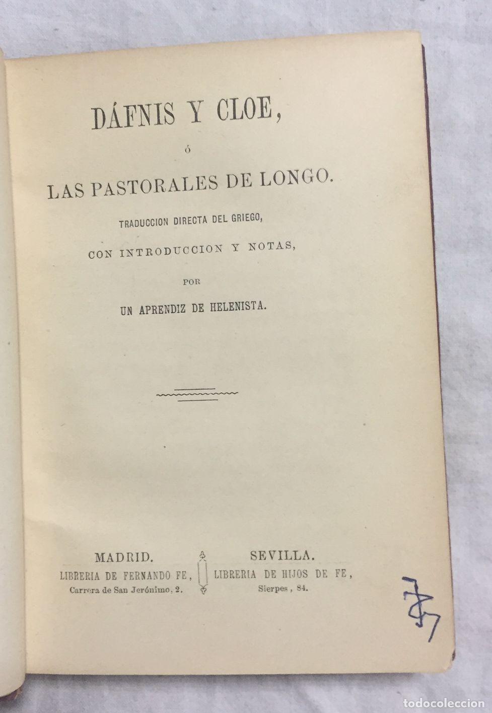 Libros: DAFNIS Y CLOE - Foto 2