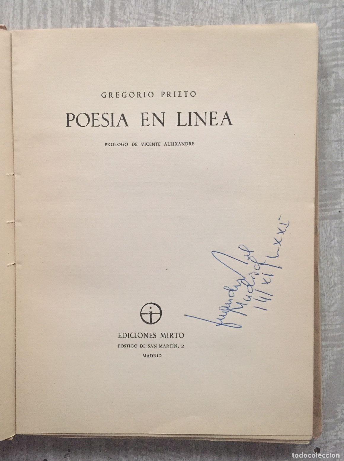 Libros: POES&Iacute;A EN L&Iacute;NEA. Pr&oacute;logo de Vicente Aleixandre - Foto 2
