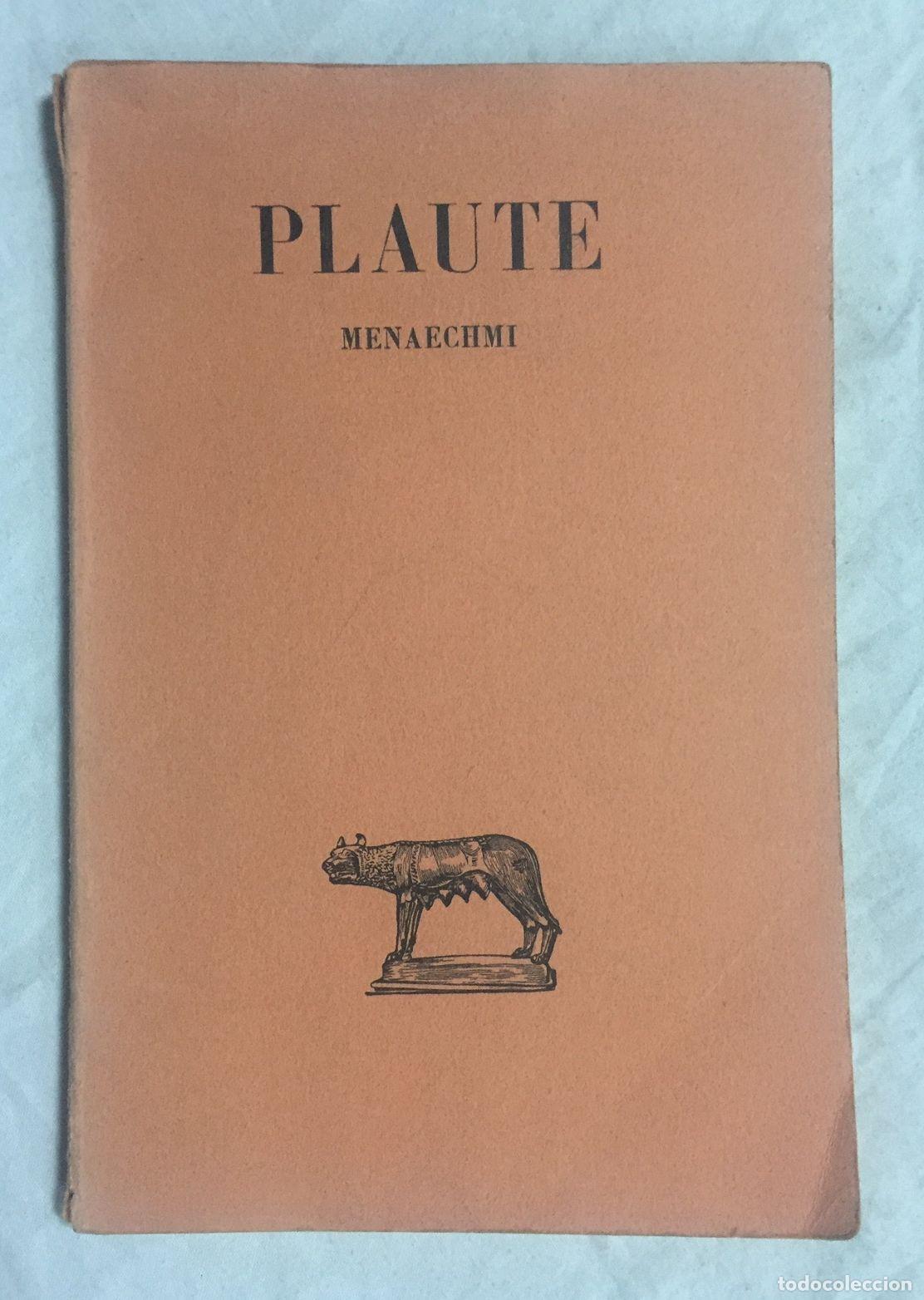 Libros: MENAECHMI. Texte &eacute;tabli par Alfred Ernout - Foto 1