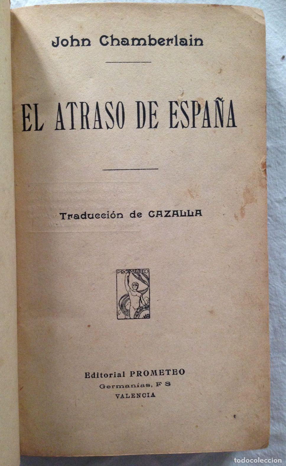 Libros: EL ATRASO DE ESPA&Ntilde;A. Traducci&oacute;n de Cazalla - Foto 2