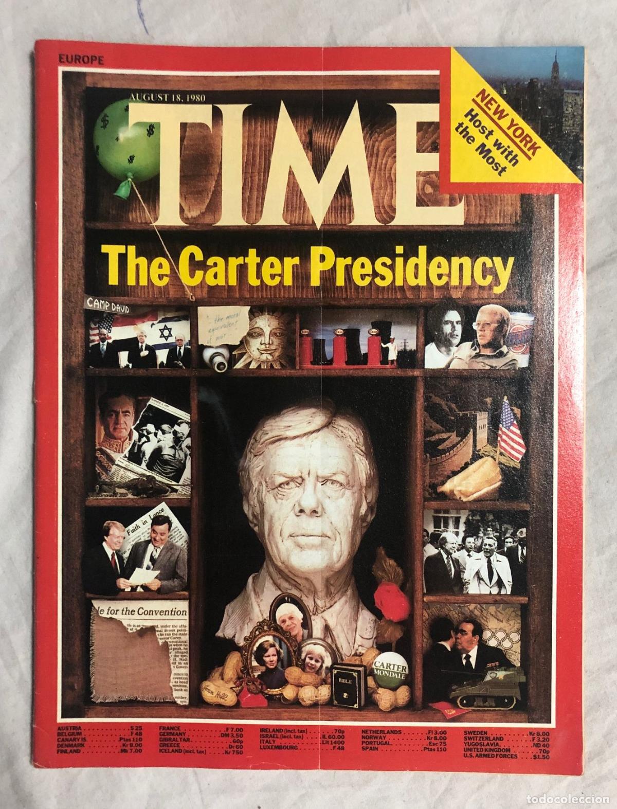 Libros: TIME - AUGUST 18, 1980. THE CARTER PRESIDENCY - Foto 1