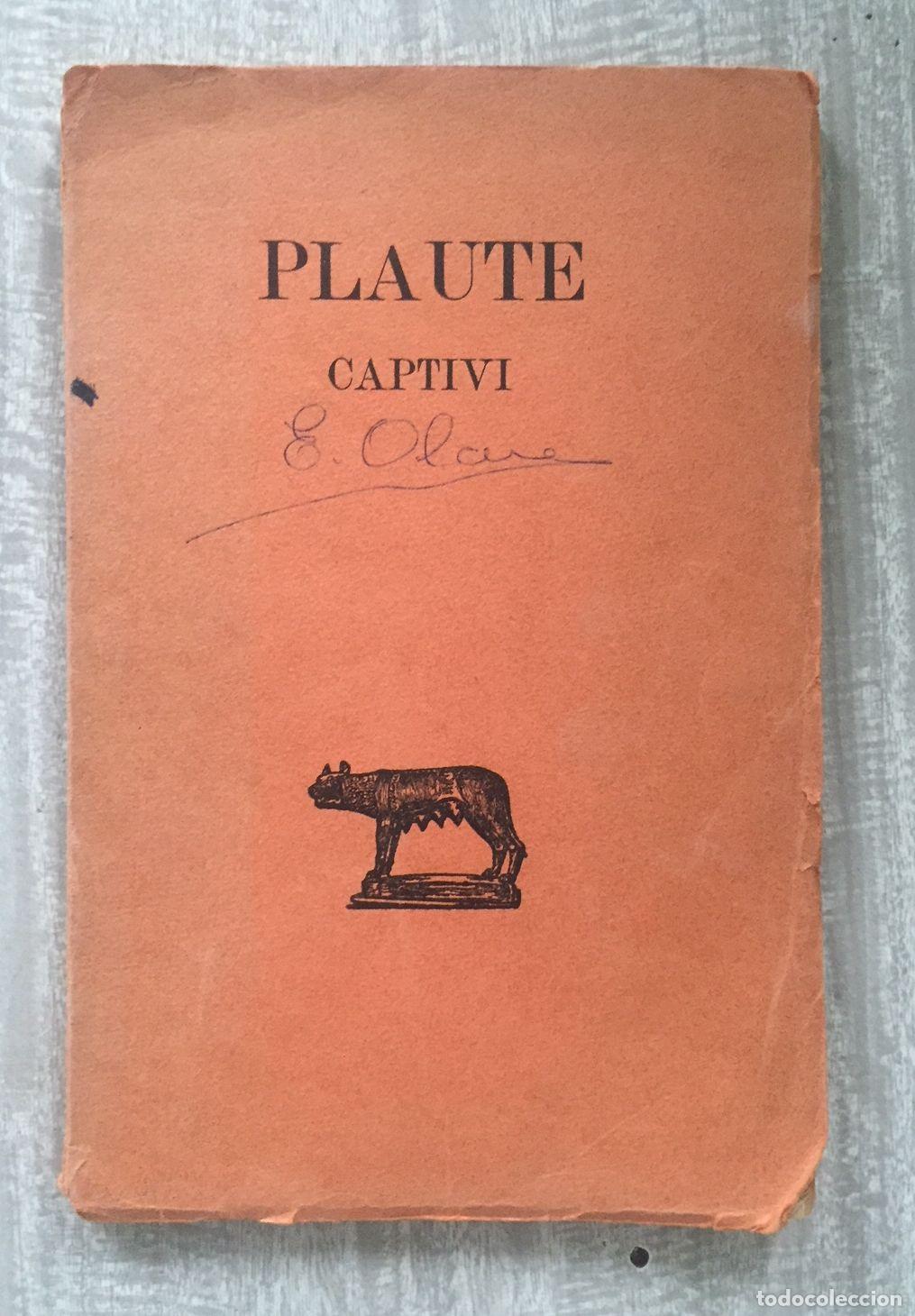 Libros: CAPTIVI. Texte &eacute;tabli par Alfred Ernout - Foto 1