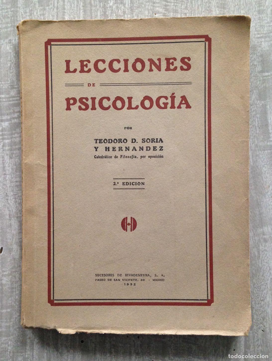 Libros: LECCIONES DE PSICOLOGIA - Foto 1