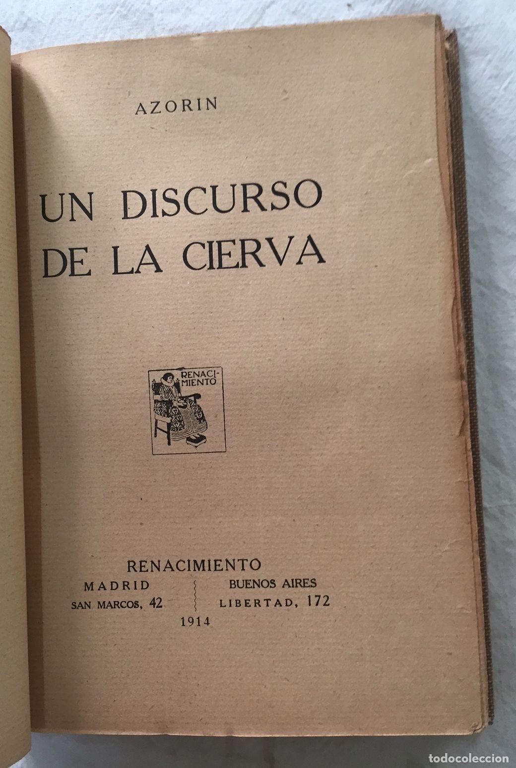 Libros: UN DISCURSO DE LA CIERVA - Foto 2