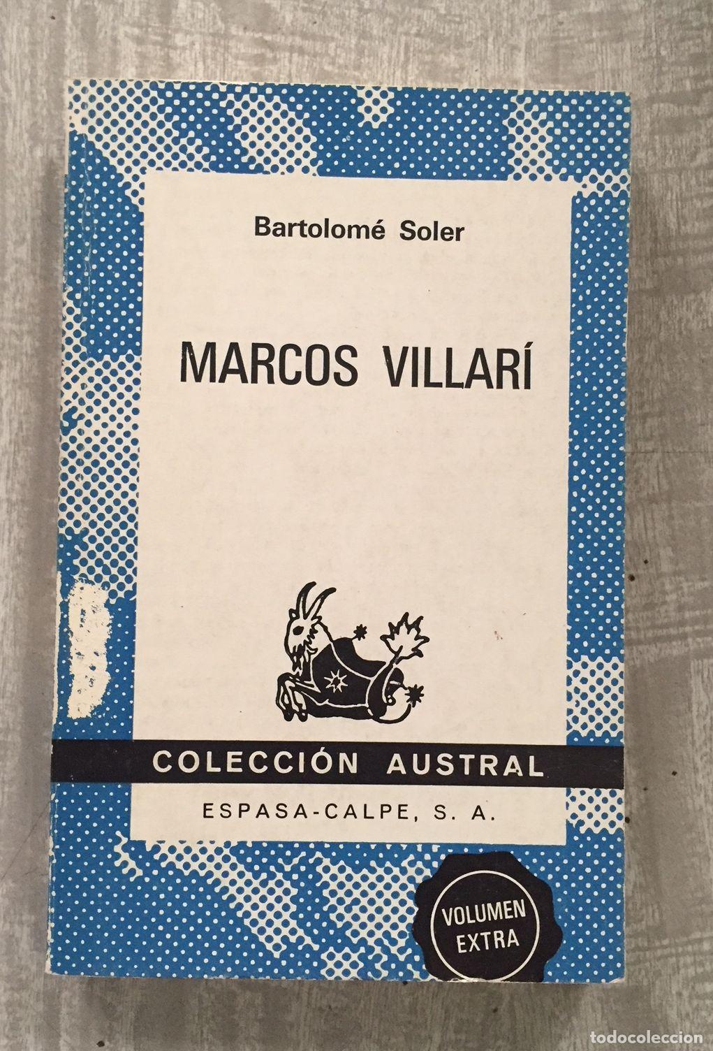 Libros: MARCOS VILLARI. Col. Austral n&ordm; 1590 - Foto 1