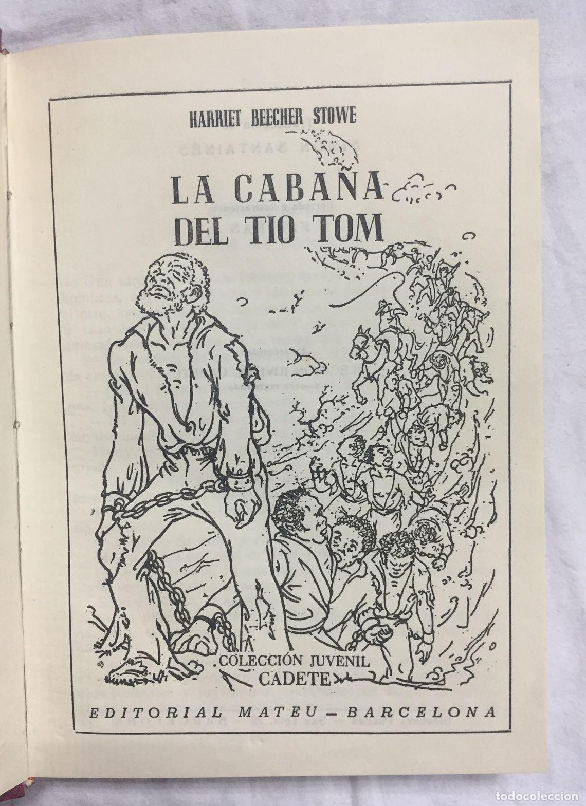 Libros: LA CABA&Ntilde;A DEL TIO TOM. Col. Juvenil Cadete - Foto 2