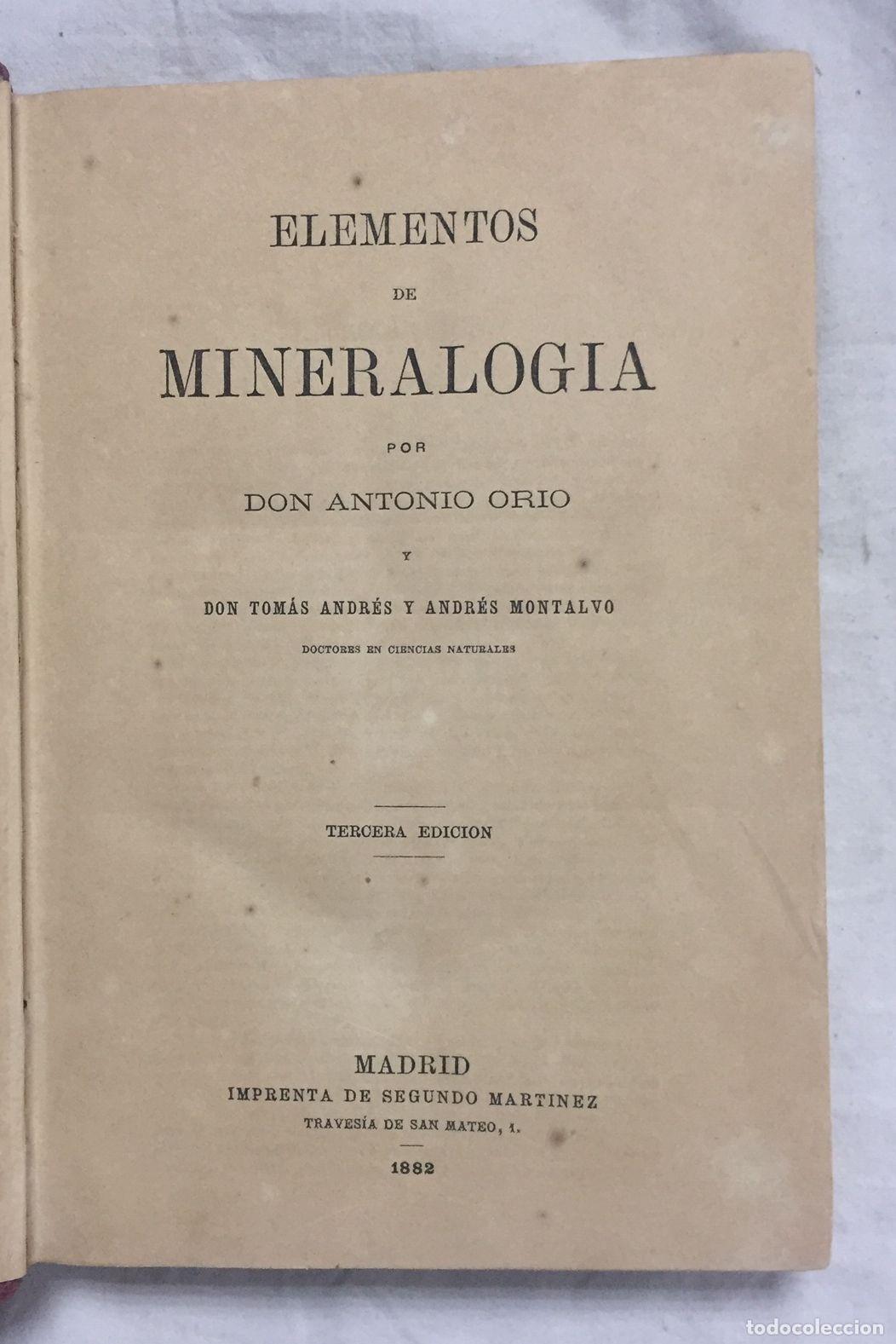 Libros: ELEMENTOS DE MINERALOGIA - Foto 2