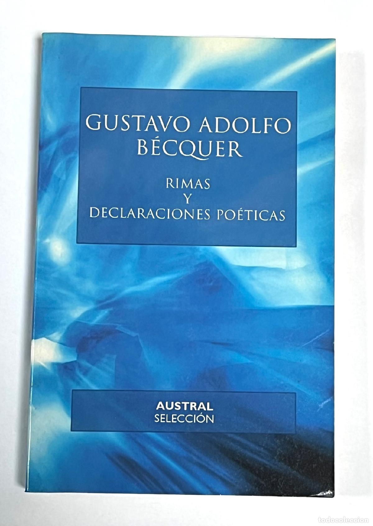 Libros: RIMAS Y DECLARACIONES POETICAS. Austral Selecci&oacute;n - Foto 1
