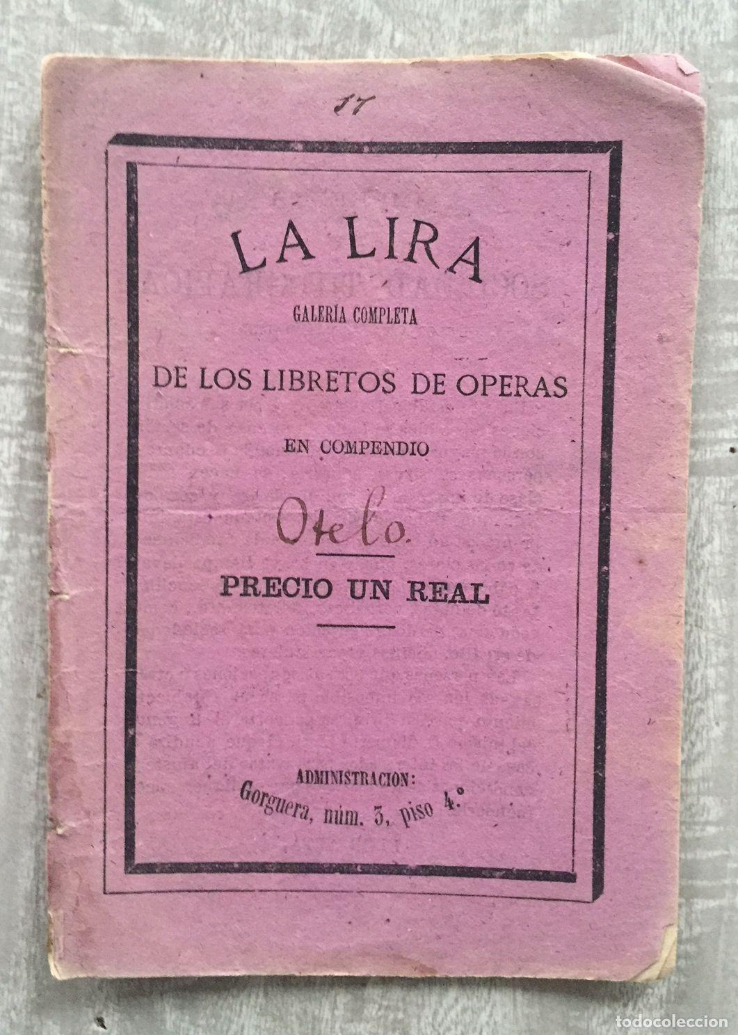 Libros: OTELO. Opera en cuatro actos del Maestro Rossini. Libreto - Foto 1