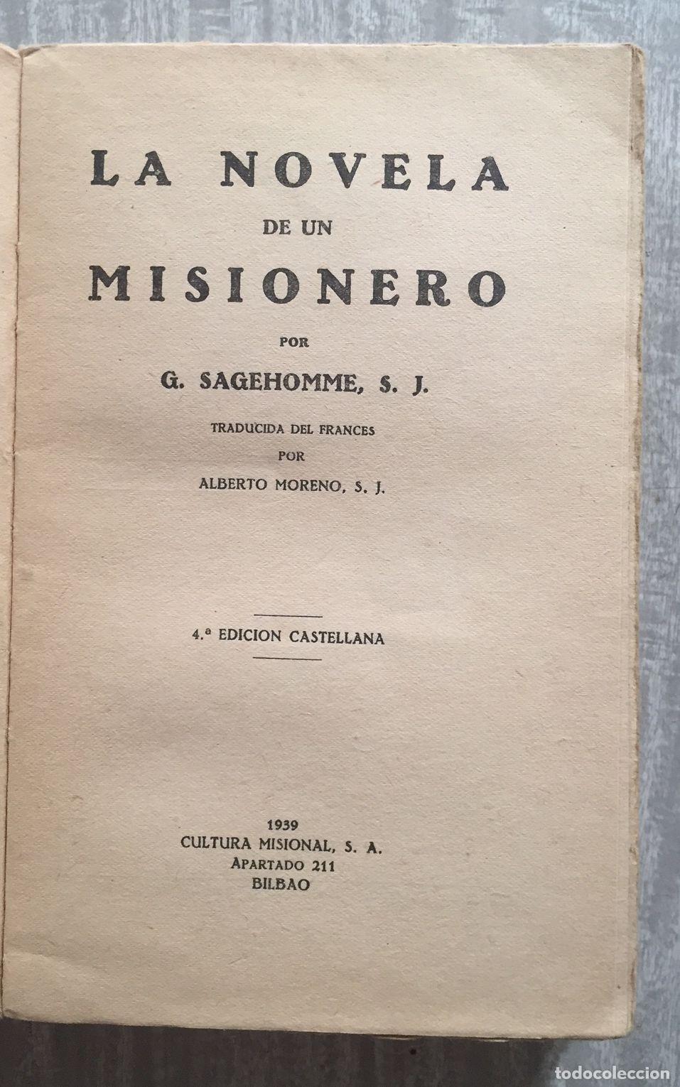 Libros: LA NOVELA DE UN MISIONERO - Foto 2