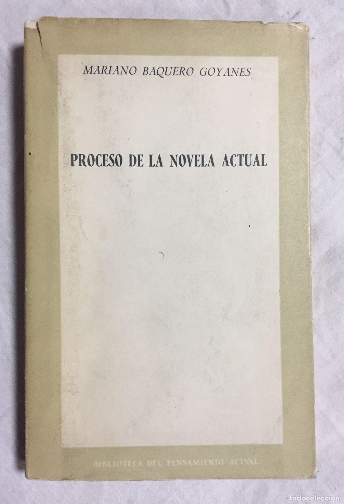 Libri di seconda mano: PROCESO DE LA NOVELA ACTUAL
