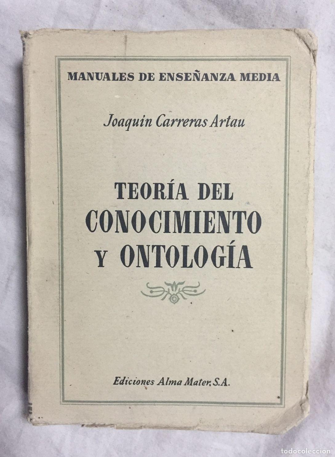 Libros: TEOR&Iacute;A DEL CONOCIMIENTO Y ONTOLOG&Iacute;A - Foto 1
