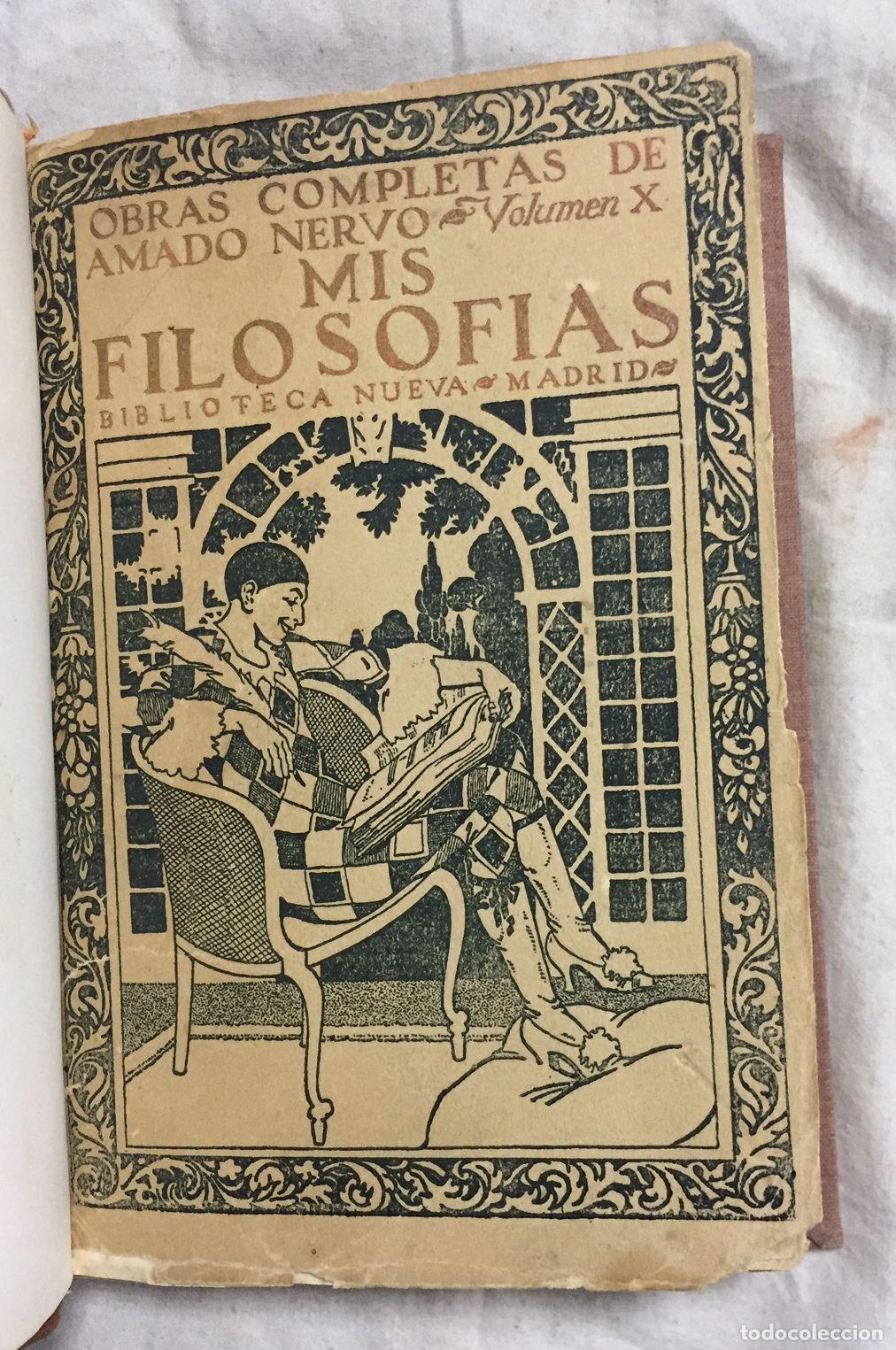 Libros: MIS FILOSOFIAS. Obras Completas X - Foto 2