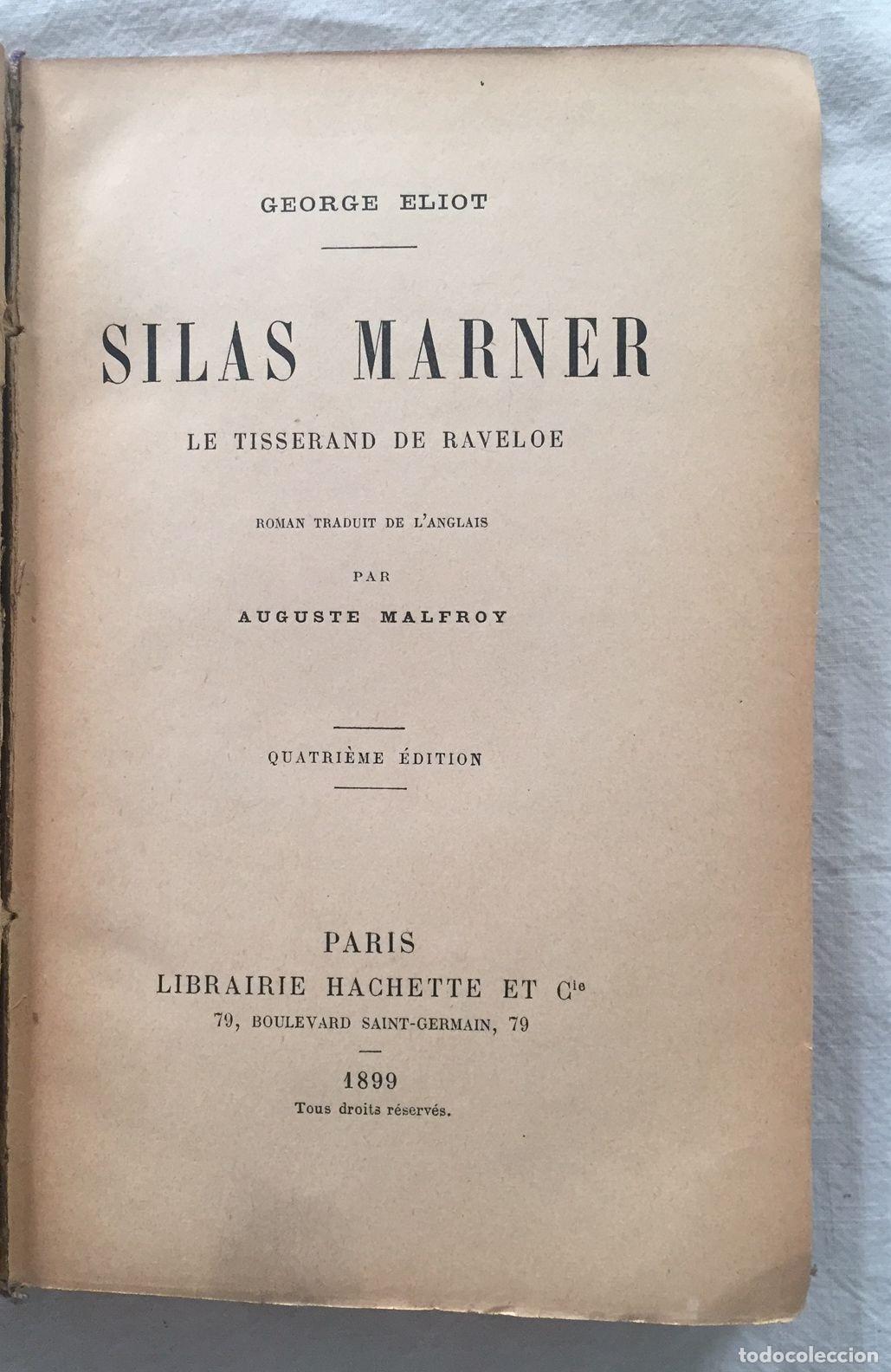 Libros: SILAS MARNER. LE TISSERAND DE RAVELOU - Foto 2