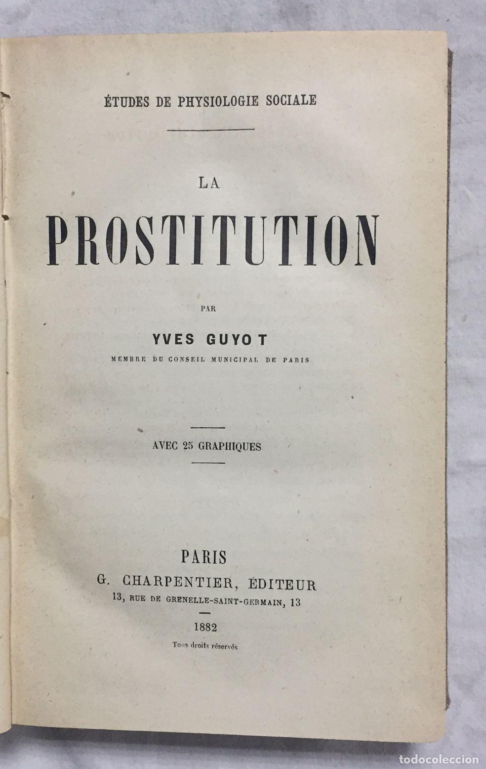 Libros: LA PROSTITUTION - Foto 2