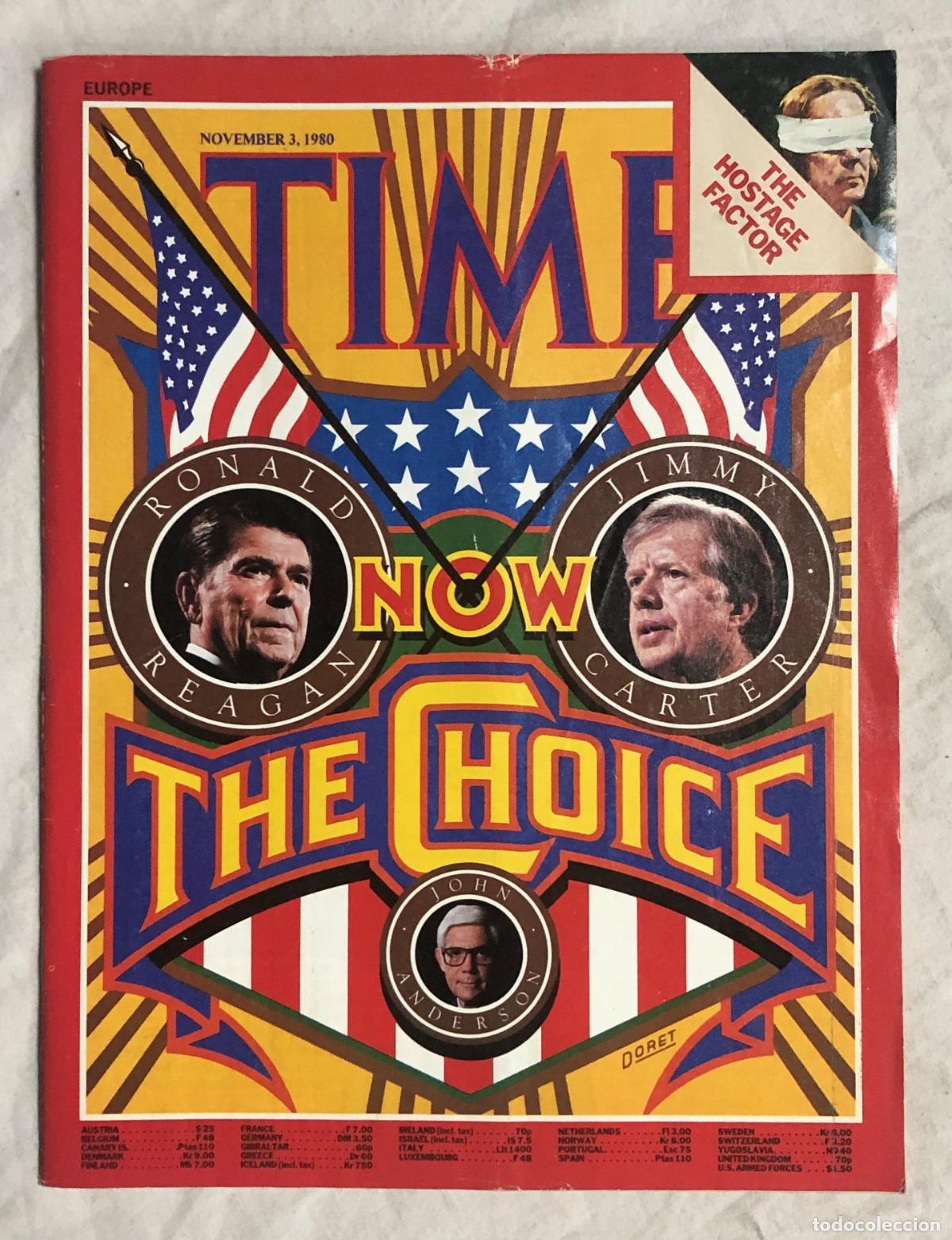 TIME - NOVEMBER 3, 1980. NOW THE CHOICE
