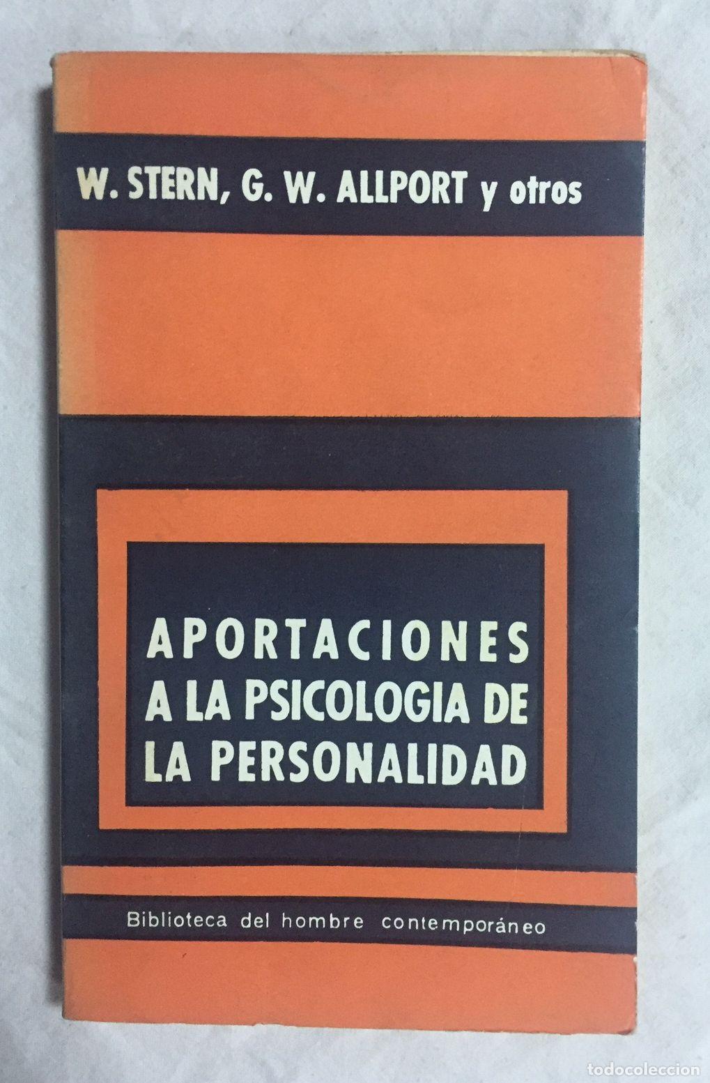 Libri di seconda mano: APORTACIONES A LA PSICOLOG&Iacute;A DE LA PERSONALIDAD