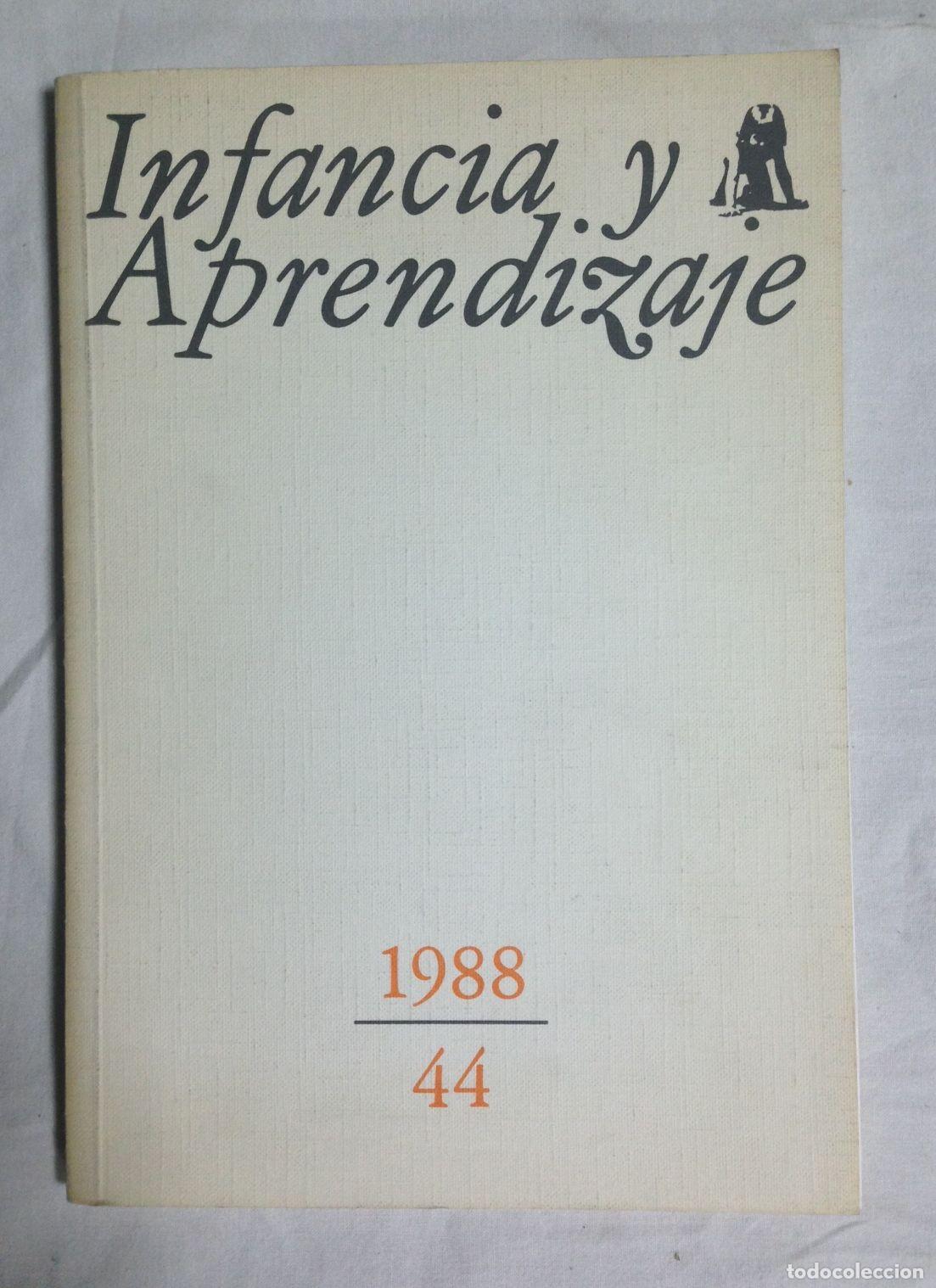 Libros: INFANCIA Y APRENDIZAJE 44/1988 - Foto 1