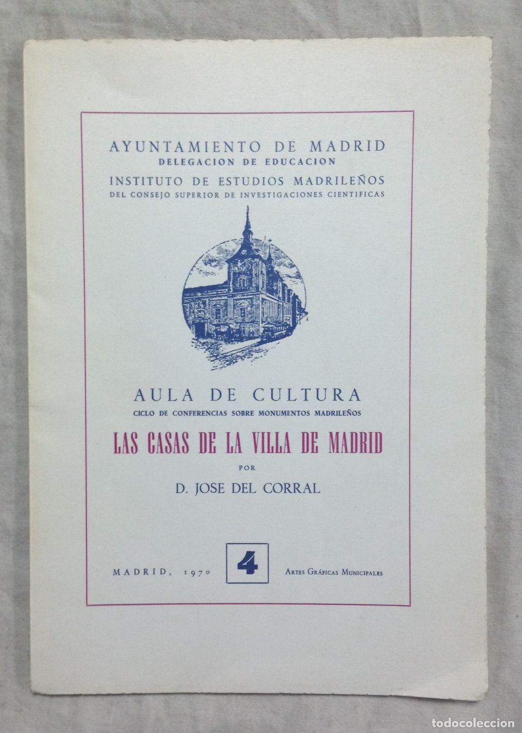 Libros: LAS CASAS DE LA VILLA DE MADRID - Foto 1