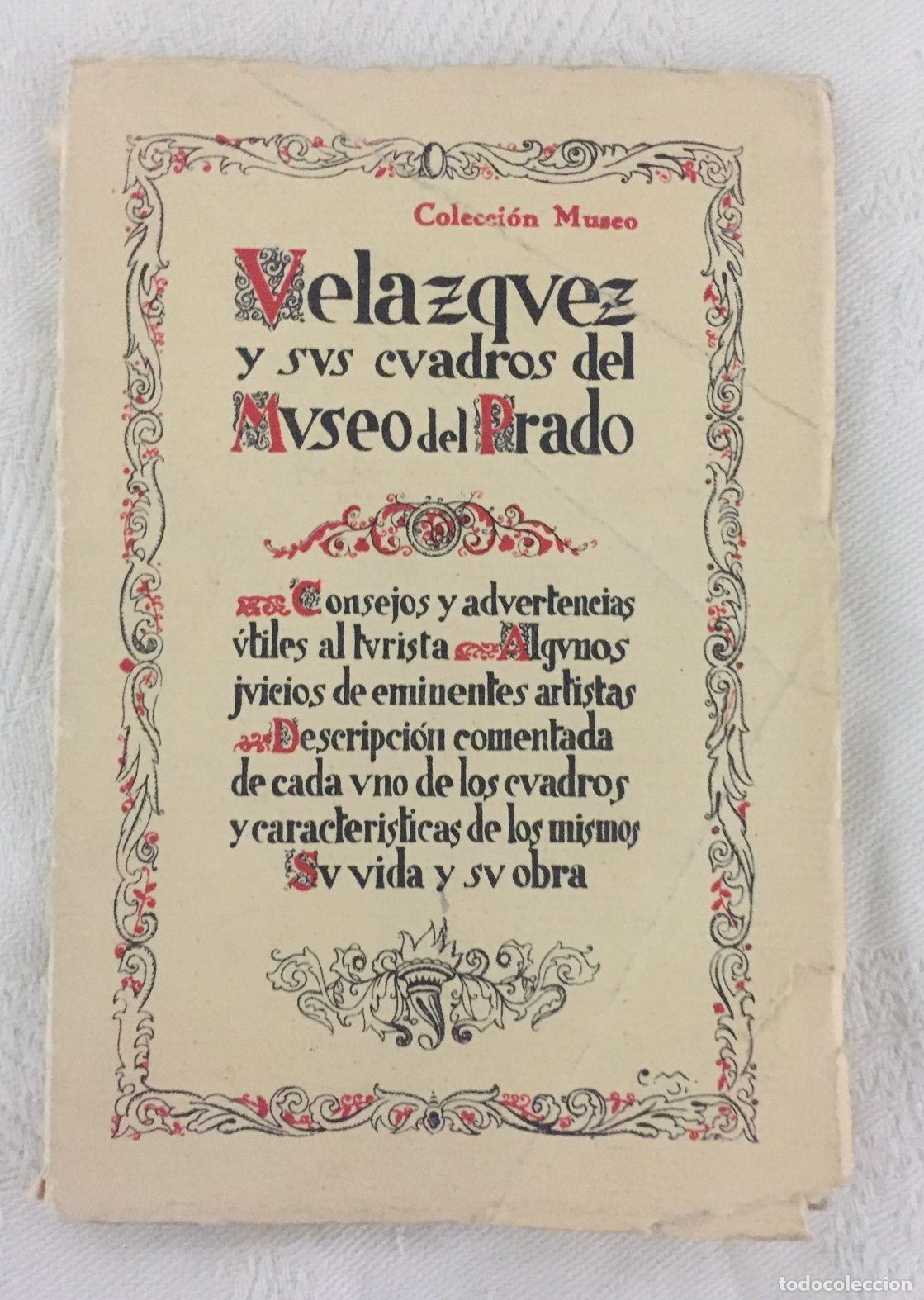 Libros: VEL&Aacute;ZQUEZ Y SUS CUADROS DEL MUSEO DEL PRADO. Folleto-gu&iacute;a