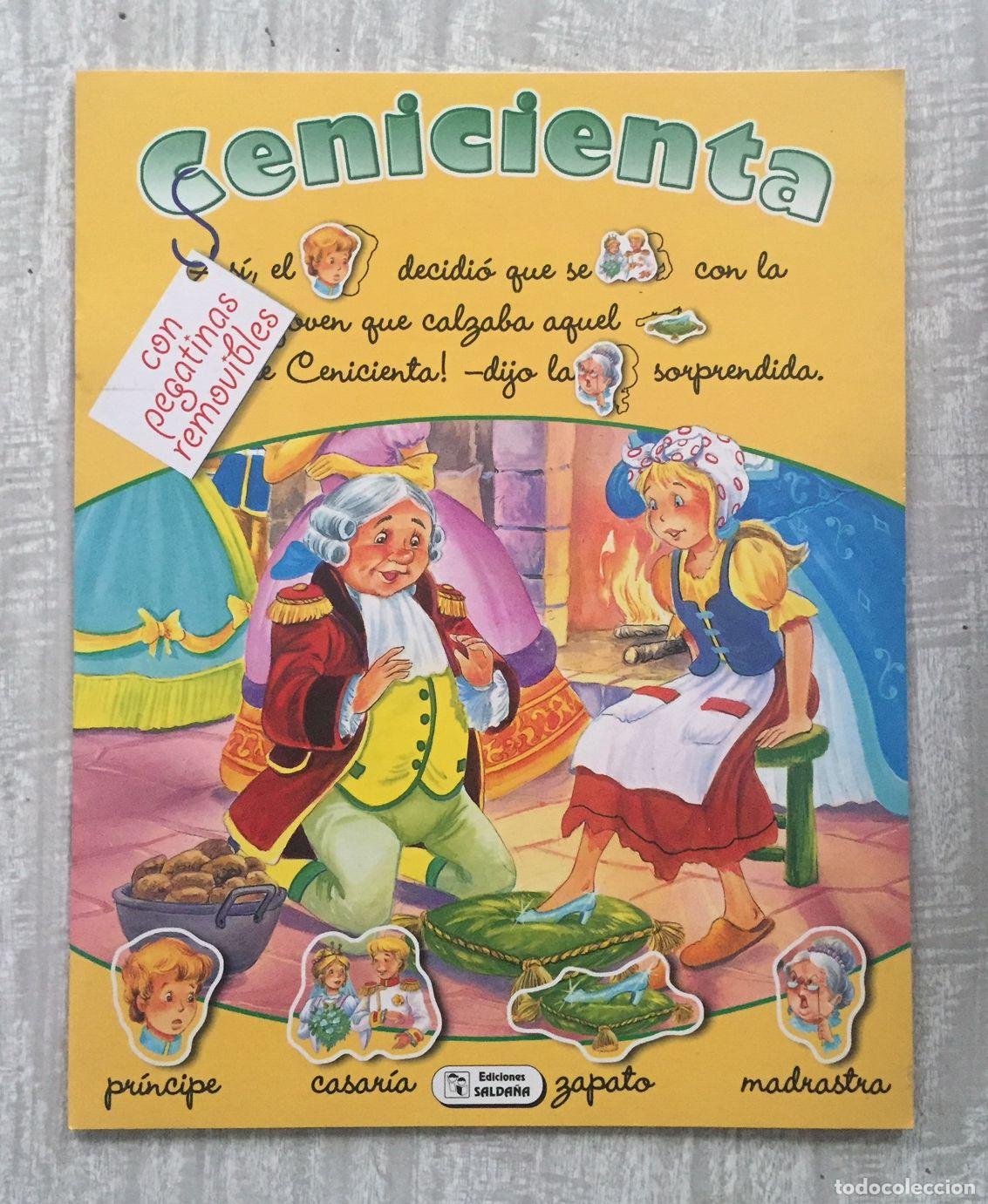 Libros: CENICIENTA. Con pegatinas removibles - Foto 1