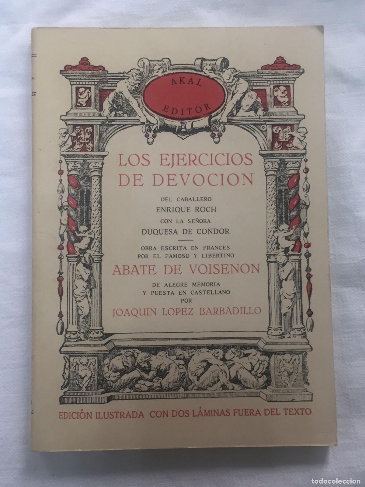 Libros: LOS EJERCICIOS DE DEVOCI&Oacute;N del caballero Enrique Roch con la Se&ntilde;ora Duquesa de Condor. - Foto 1