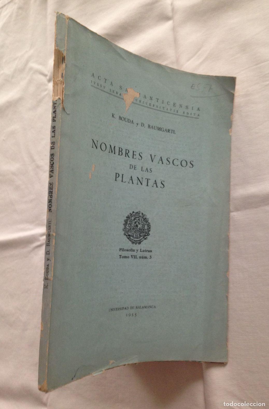 Libros: NOMBRES VASCOS DE LAS PLANTAS - Foto 1