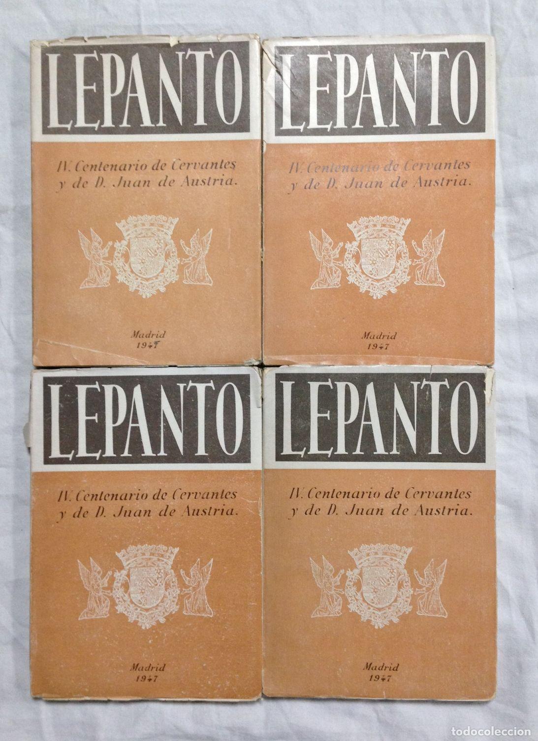Libri di seconda mano: CONFERENCIAS SOBRE LEPANTO. 1547-1947. 4 Tomos (completa)
