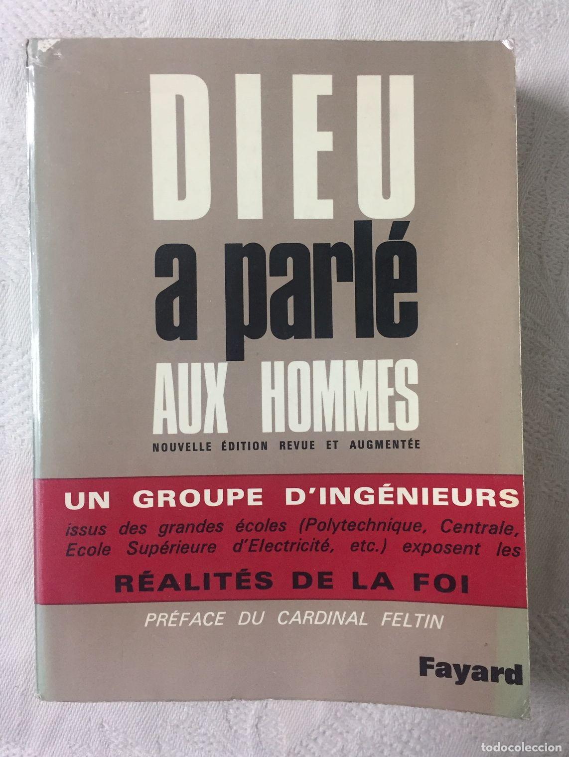 Libros: DIEU A PARLE AUX HOMMES. Pr&eacute;face du Cardinal Feltin - Foto 1