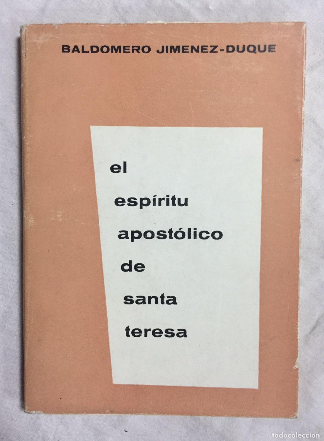 Libros: EL ESPIRITU APOSTOLICO DE SANTA TERESA - Foto 1
