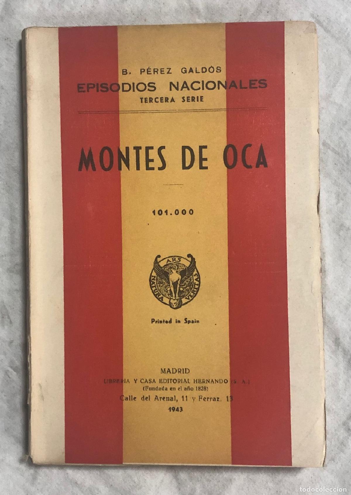 Libros: MONTES DE OCA. Episodios Nacionales. Tercera serie - Foto 1