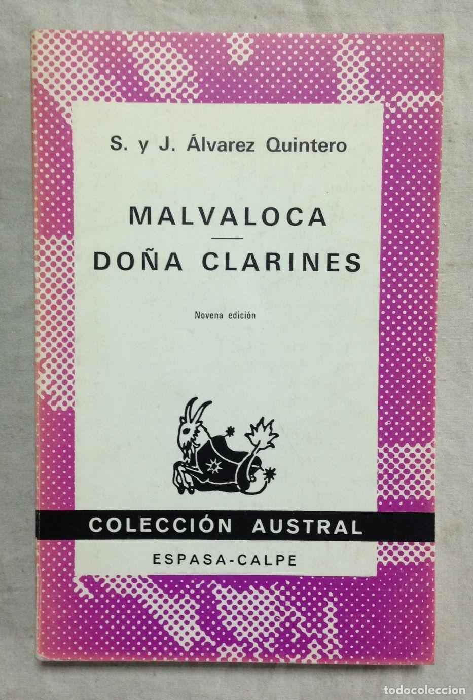 Libros: MALVALOCA - DO&Ntilde;A CLARINES. Col. Austral n&ordm; 321 - Foto 1