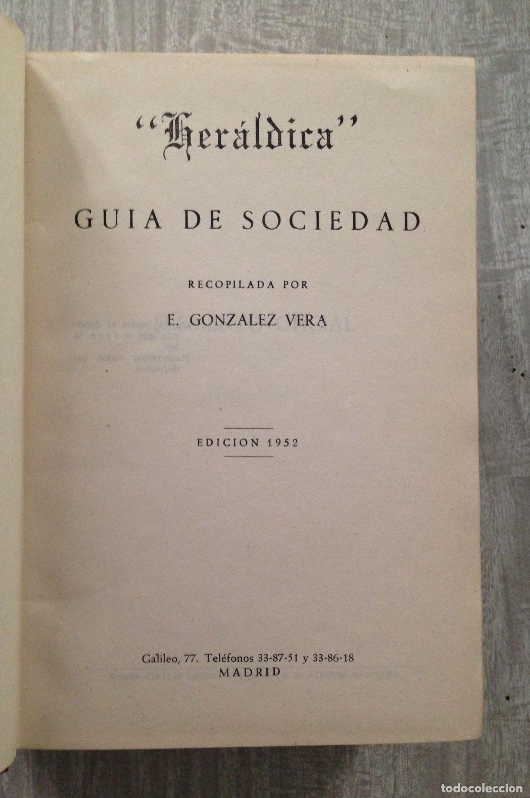 Libros: HERALDICA. GUIA DE SOCIEDAD - Foto 2