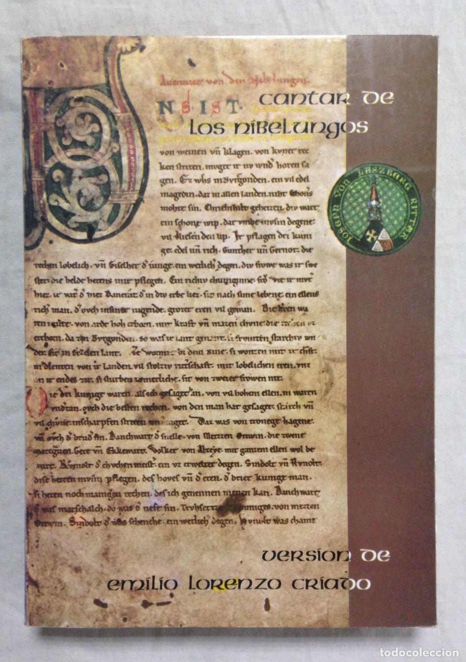 Libros: CANTAR DE LOS NIBELUNGOS - Foto 1