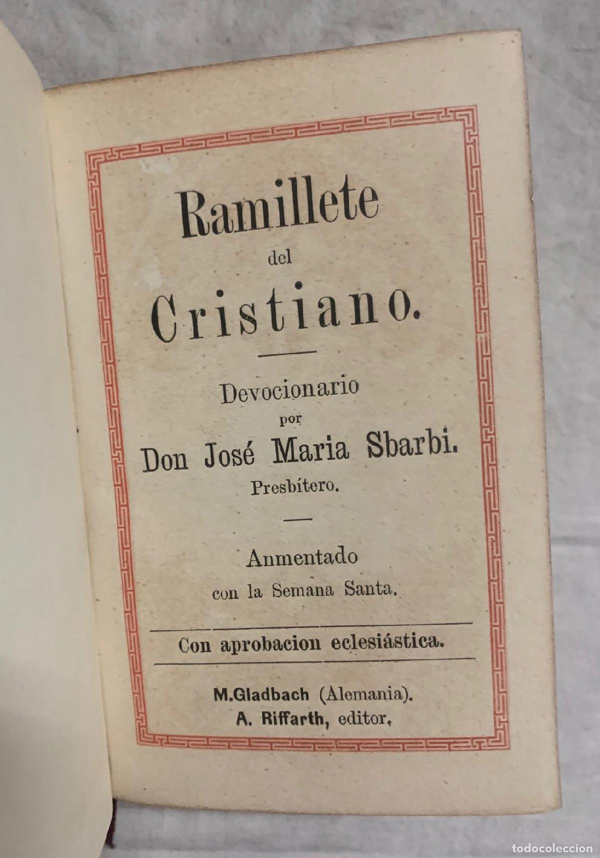 Libros: RAMILLETE DEL CRISTIANO. Devocionario - Foto 2