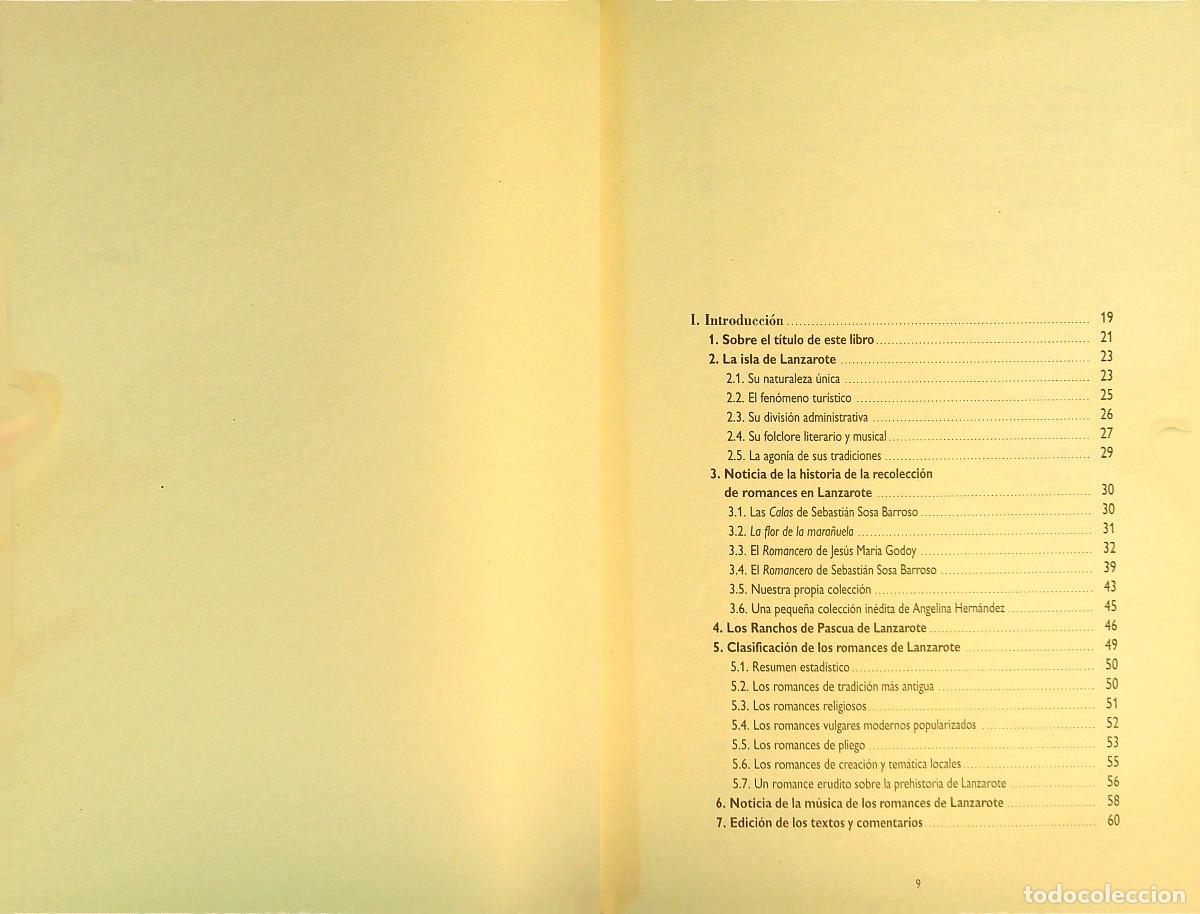 Libros: ROMANCERO GENERAL DE LANZAROTE - MAXIMIANO TRAPERO - 2003 - CANARIAS - Foto 2