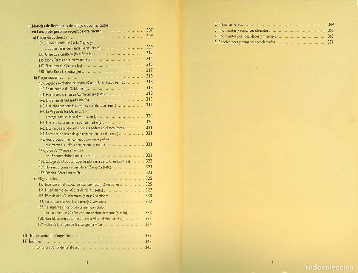 Libros: ROMANCERO GENERAL DE LANZAROTE - MAXIMIANO TRAPERO - 2003 - CANARIAS - Foto 5