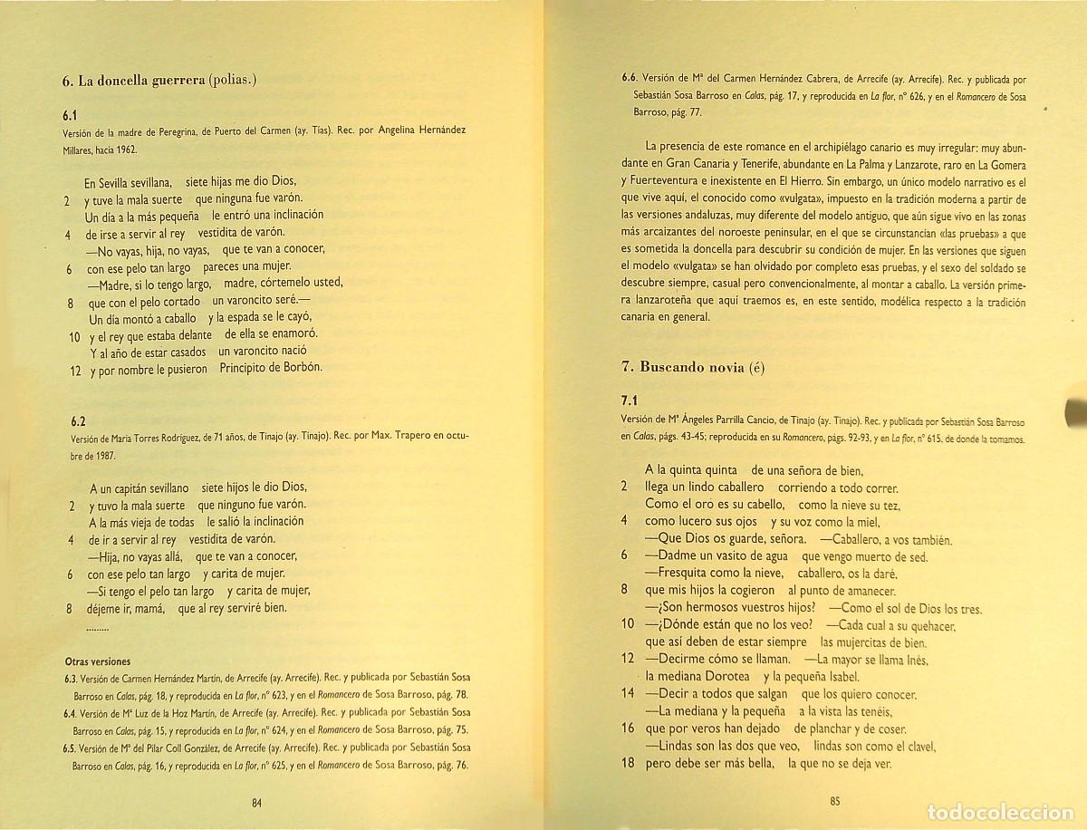 Libros: ROMANCERO GENERAL DE LANZAROTE - MAXIMIANO TRAPERO - 2003 - CANARIAS - Foto 6