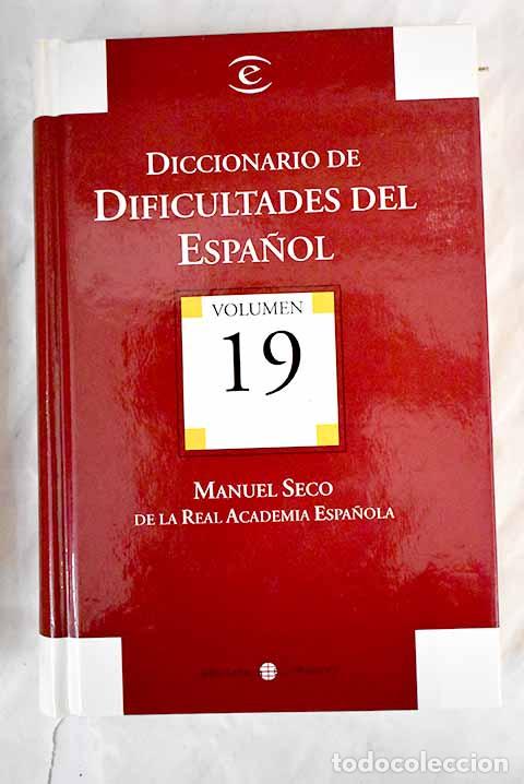 Libros: Diccionario de dificultades del espa&ntilde;ol.- Seco, Manuel - Foto 1