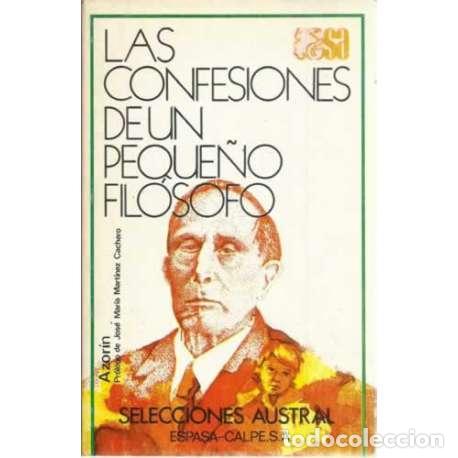 Libros: Las confesiones de un peque&ntilde;o fil&oacute;sofo - Azor&iacute;n - Foto 1